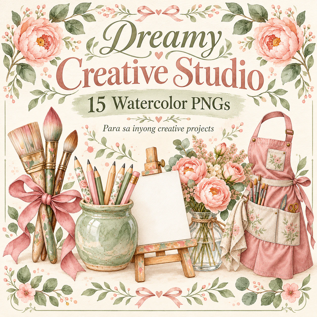 Watercolor preview of Dreamy Creative Studio